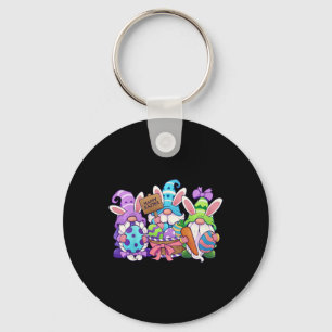 Kids Funny Easter Shirt Happy Easter Gnomes Easter Key Ring