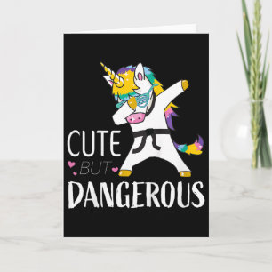 Kids Funny Karate Shirts For Girls Cute Taekwondo  Card