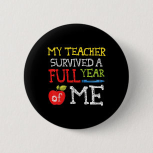 Kids Funny Last Day Of School For Boys Girls  6 Cm Round Badge
