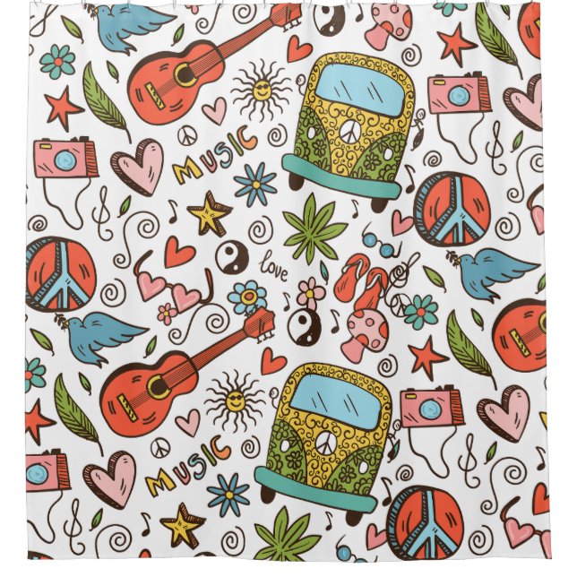 kids funny shower curtain  (Front)