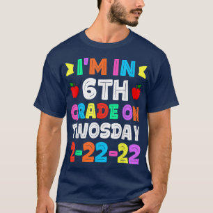 Kids Funny Students I'm In Sith Grade On 02222022 T-Shirt