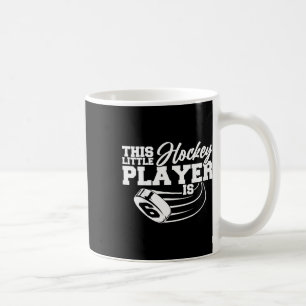 Kids Funny This Little Hockey Player Is 6th Birthd Coffee Mug