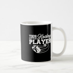 Kids Funny This Little Hockey Player Is 7th Birthd Coffee Mug
