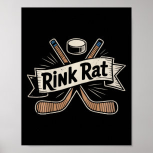 Kids Funny Youth Ice Hockey Little Sister Brother Poster