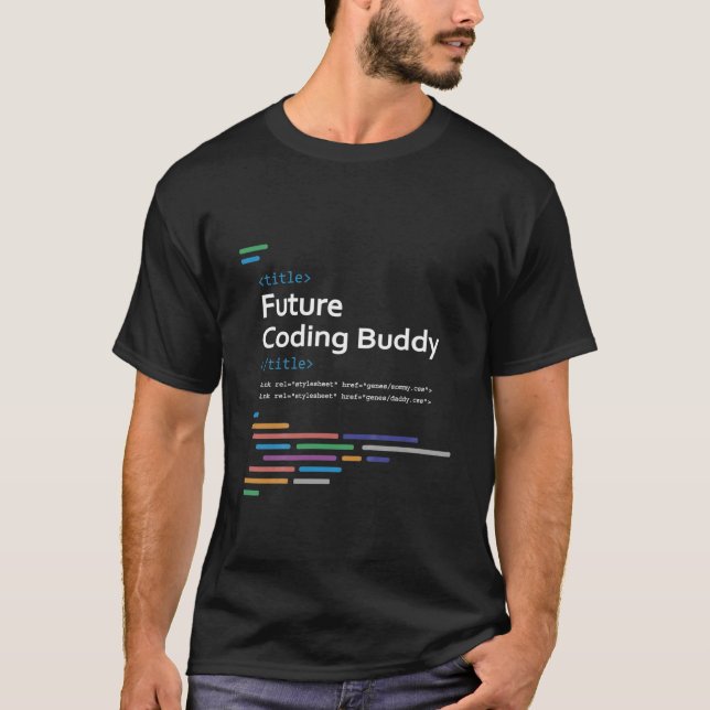 Kids Future Coding Buddy Developer Baby Bodysuit (Front)