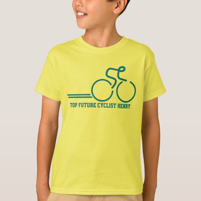 Kids future cyclist named t-shirt (Front)