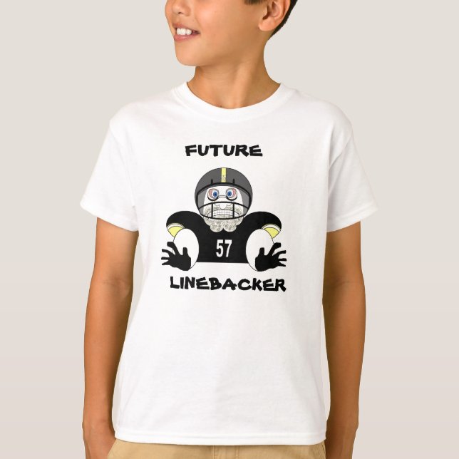 Kids Future Linebacker T-Shirt (Front)