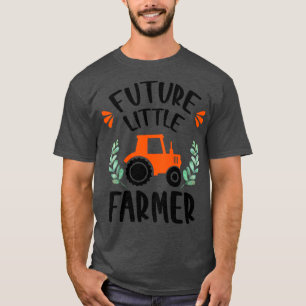 Kids Future Little Farmer Baby Cute Tractor Countr T-Shirt