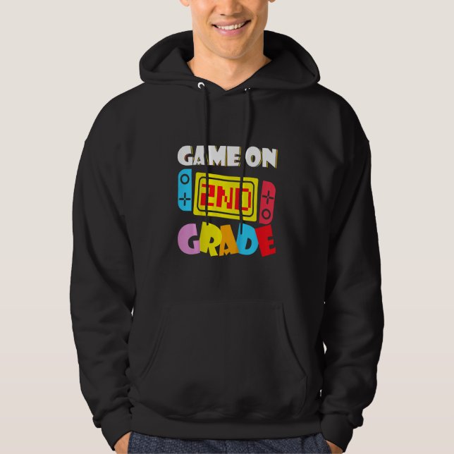 Kids Game On 2nd Grade Gaming First Day Back To Sc Hoodie (Front)