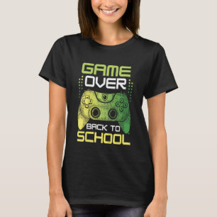 Kids Game Over Back to School for Gamers T-Shirt