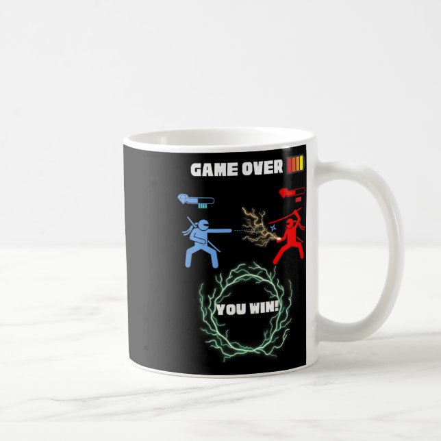 Kids Game Over Video Game Ttle  Coffee Mug (Right)