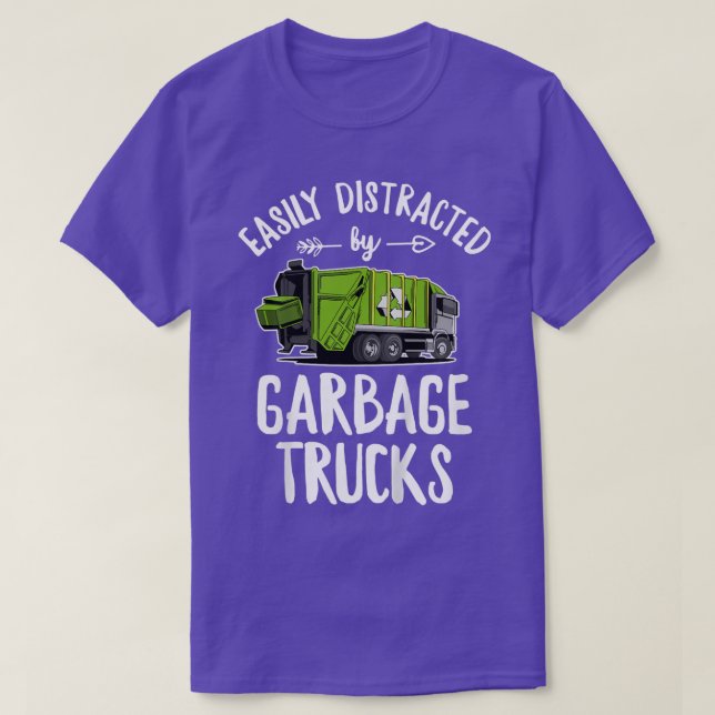 Kids Garbage Day Design for a Garbage Truck Loving T-Shirt (Design Front)