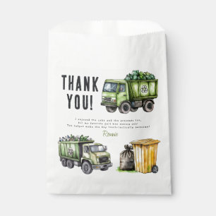 Kids Garbage Truck Themed Birthday Party Favour Bag