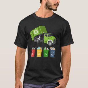 Kids Garbage Truck Waste Trash Recycling T Apparel T-Shirt