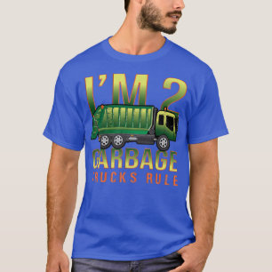 Kids Garbage Trucks Rule I'm 2 Years Old Garbage T T-Shirt