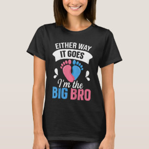 Kids Gender Reveal Siblings Quote for a Gender Rev T-Shirt