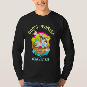 Kids Genesis 913 Gods Promise Rainbow Bible Youth T-Shirt