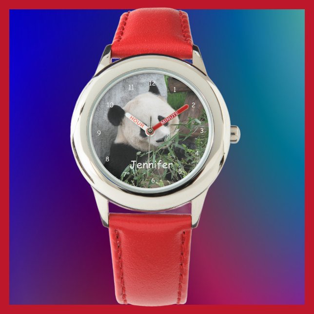 Kids Giant Panda Watch, Red Strap Watch (Creator Uploaded)