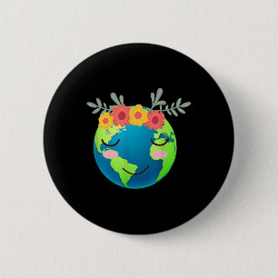 Kids Gift Idea Earth Day 6 Cm Round Badge