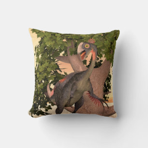 Kids Gigantoraptor Dinosaur Adventure Art Cushion