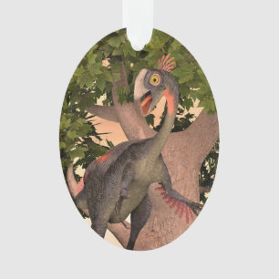 Kids Gigantoraptor Dinosaur Adventure Art Ornament