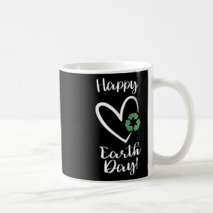 Kids Girls Happy Earth Day Earth Day With Heart Cu Coffee Mug