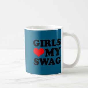 Kids girls love my swag valentine's for girls husb coffee mug