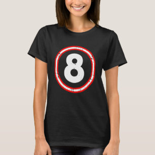 Kids Girls Turning Circle 8th Birthday T-Shirt