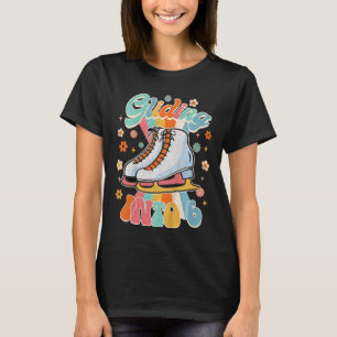Kids Gliding Into 6 Roller Skater Skating 6th Birt T-Shirt