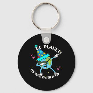 Kids Go Planet Its Your Earth Day Shirt Cute Boy T Key Ring