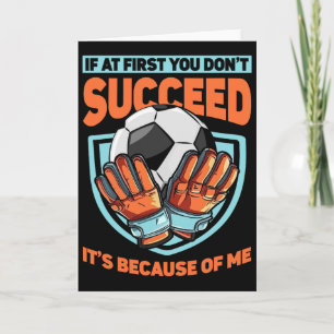 Kids Goalkeeper Goal Soccer Goalie Defender Goalte Card