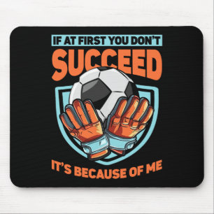 Kids Goalkeeper Goal Soccer Goalie Defender Goalte Mouse Pad