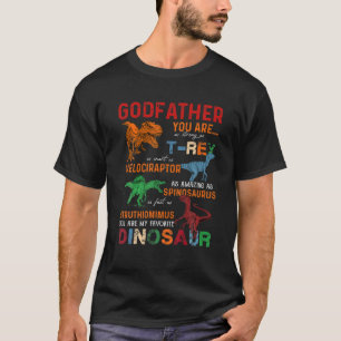 Kids Godfather You Are My Favourite Dinosaur Fathe T-Shirt
