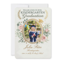 Kids Graduation Invitation, Preschool Pre-K Kinder
