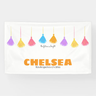 Kids Graduation Party Colourful Kindergarten Pre-K Banner