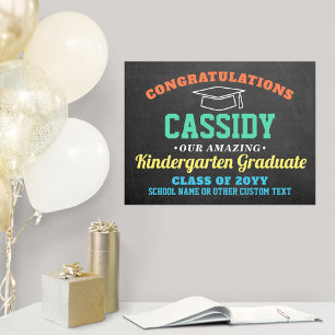 Kids Graduation Party Kindergarten or Preschool Poster