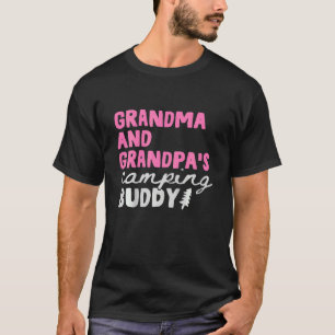Kids Grandma And Grandpa Camping Buddy Outdoor Vac T-Shirt