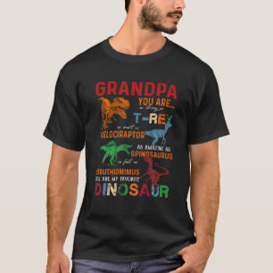 Kids Grandpa You Are My Favourite Dinosaur Father' T-Shirt