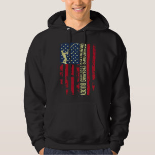Kids Grandpa's Fishing Buddy Dad Son Squad Young F Hoodie