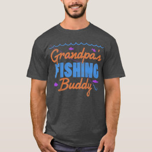 Kids Grandpas Fishing Buddy T Kids Fishing Boys T-Shirt
