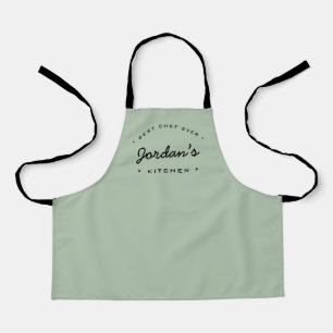 Kid's Green Best Chef ever Custom Kitchen Gift Apron