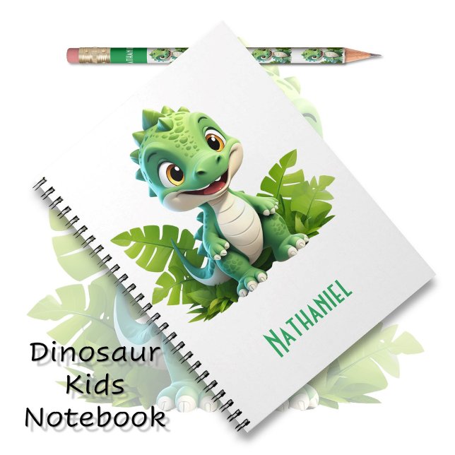 Kids' Green Dino Adventure Notebook (Creator Uploaded)