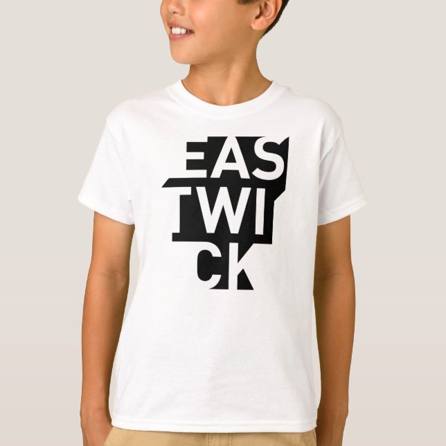 Kids' Green-on-Black Logo Tee (Front)