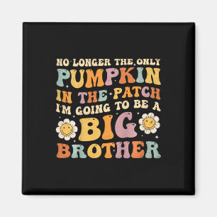 Kids Groovy Big Brother Fall Pregnancy Announcemen Magnet