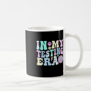 Kids Groovy In My Testing Era Testing Day Teacher Coffee Mug