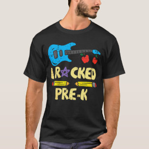 Kids Guitar I Rocked Pre K Last Day Graduation Boy T-Shirt