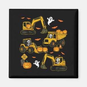 Kids Halloween Construction Trucks Costume Toddler Magnet