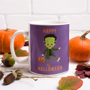 Kids’ Halloween Costume Frankenstein Custom Name Coffee Mug