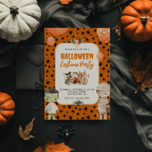 Kids Halloween Costume Party Invitation