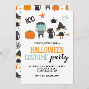 Kids Halloween Costume Party Invitation